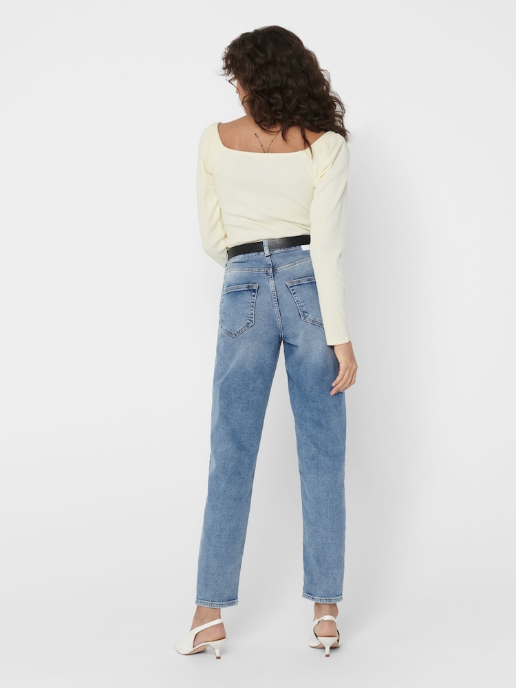 ONLY Blue Mom Jeans - Image 2 of 5