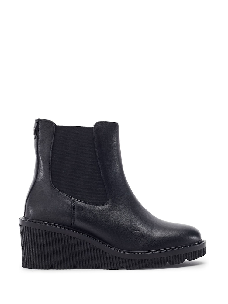 블랙 - Moda in Pelle Parth Wedge Chelsea Ankle Boots - 3의 이미지 1