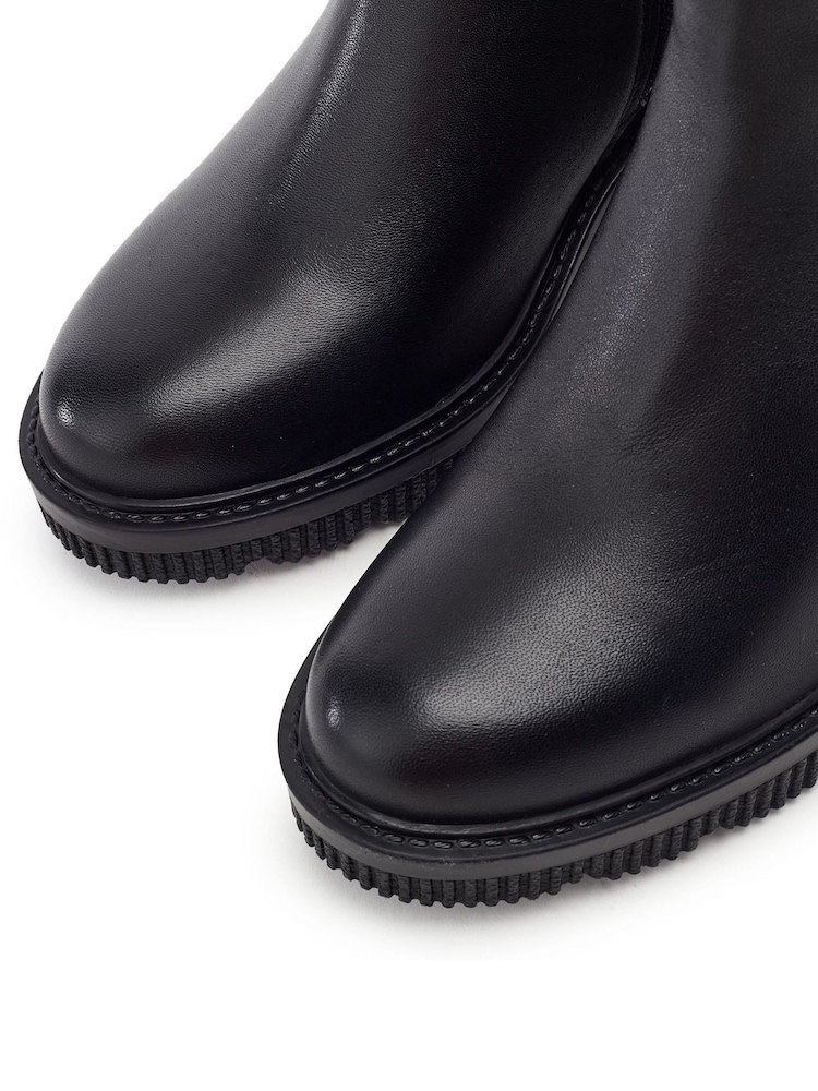 블랙 - Moda in Pelle Parth Wedge Chelsea Ankle Boots - 3의 이미지 3