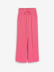 Bright Pink Myleene Klass Tie Waist Wide Leg Trousers - Image 6 of 6