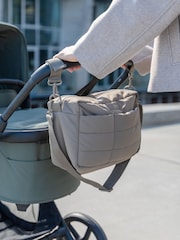 Done by Deer Taupe Quilted Stroller Bag with Pram Clips - Image 1 of 6