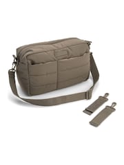 Done by Deer Taupe Quilted Stroller Bag with Pram Clips - Image 5 of 6