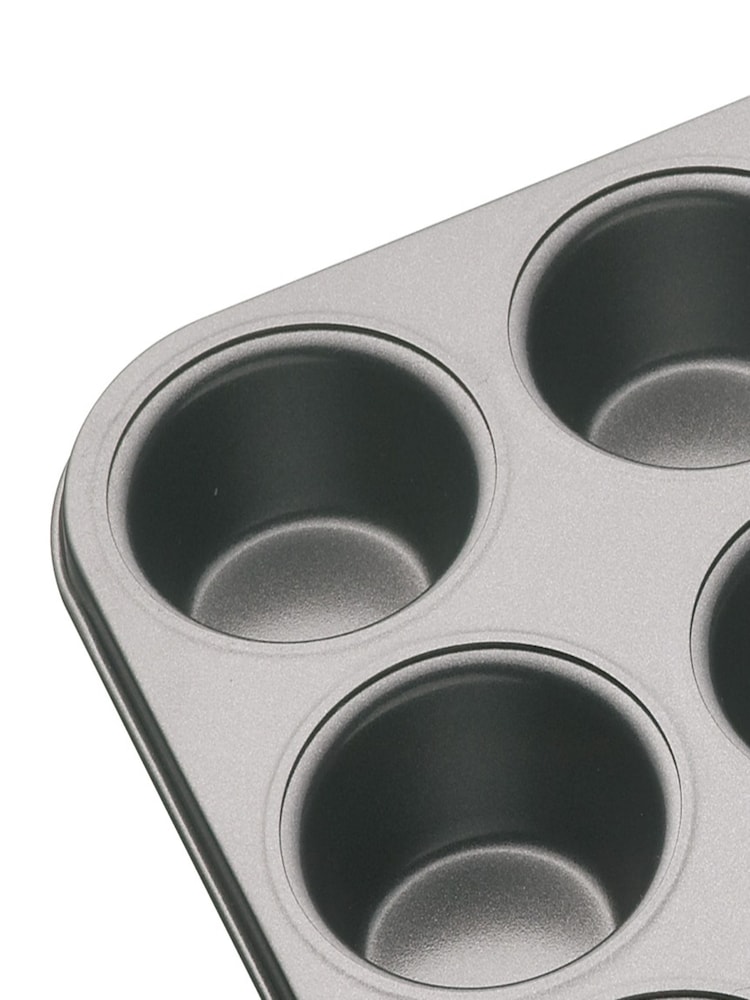 Masterclass Grey Non Stick 12 Hole Deep Baking Pan - Image 4 of 4