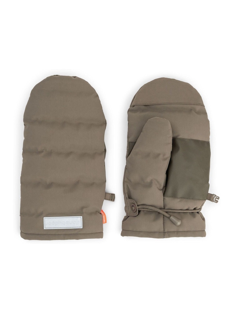 Done by Deer Taupe Fleece Lined Wind-Resistant Stroller Mittens - Image 2 of 6 Done by Deer Taupe Fleece Lined Wind-Resistant Stroller Mittens - Image 2 of 6