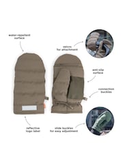 Done by Deer Taupe Fleece Lined Wind-Resistant Stroller Mittens - Image 5 of 6