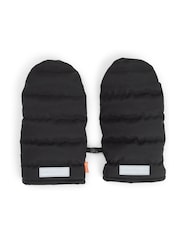 Done by Deer Black Fleece Lined Wind-Resistant Stroller Mittens - Image 2 of 4