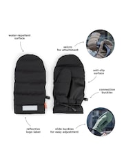 Done by Deer Black Fleece Lined Wind-Resistant Stroller Mittens - Image 4 of 4