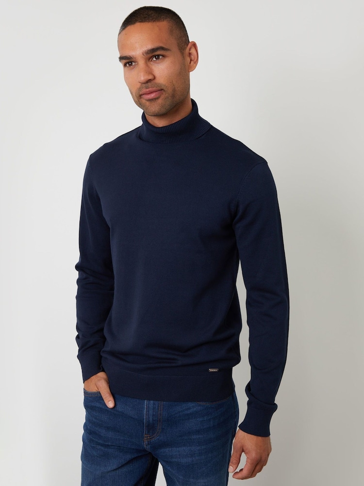 Mavi - Threadbare Trikotaj Rulo Boyunlu Jumper - 5şəkildən 1 şəkil