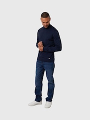 Mavi - Threadbare Trikotaj Rulo Boyunlu Jumper - 5şəkildən 3 şəkil