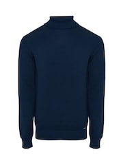 Mavi - Threadbare Trikotaj Rulo Boyunlu Jumper - 5şəkildən 5 şəkil