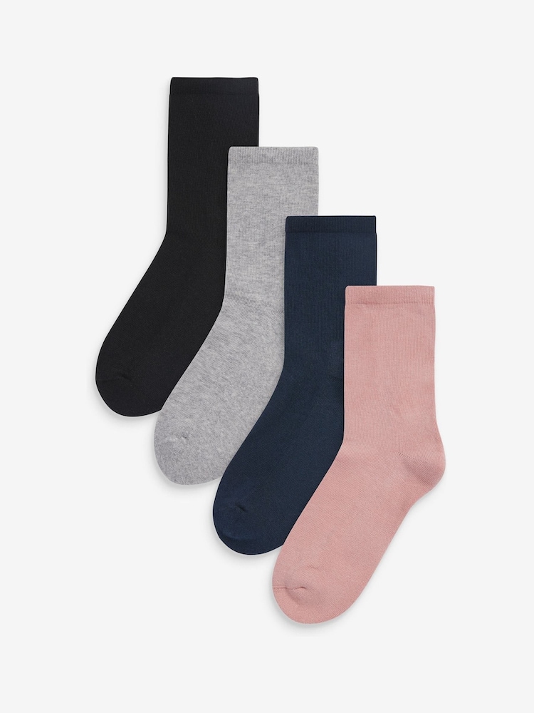 Multi Cushion Sole Ankle Socks Four Pack - Image 1 of 5