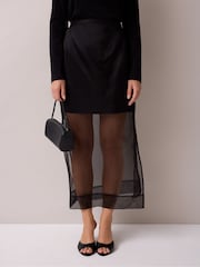 Ro&Zo Sheer Midi Skirt - Image 5 of 8