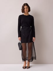 Ro&Zo Sheer Midi Skirt - Image 6 of 8