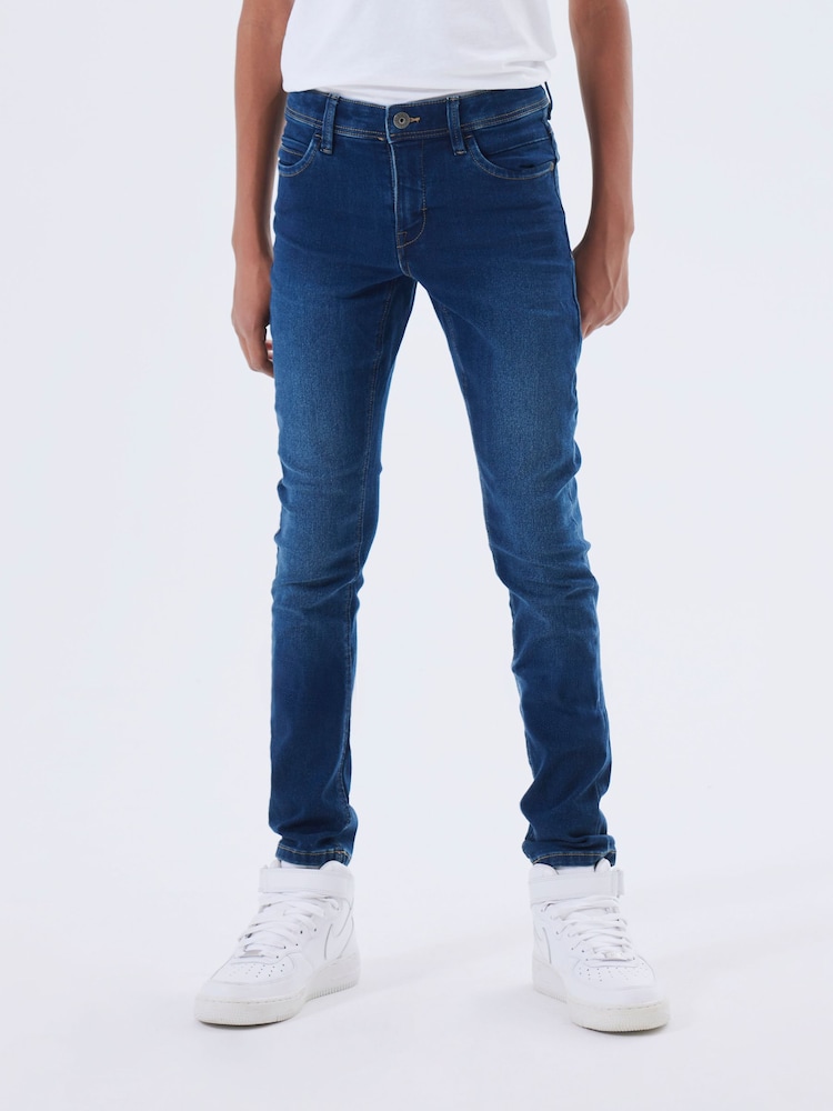Name It Dark Blue Boys Slim Fit Jeans - Image 1 of 6