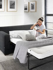 Jay-Be Grey Modern Pocket Sprung Sofa Bed - Image 1 of 5