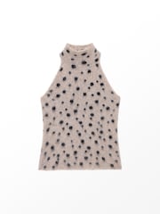 Ro&Zo Deer Print Turtle Neck Knit Top With Wool - Imagen 4 de 4