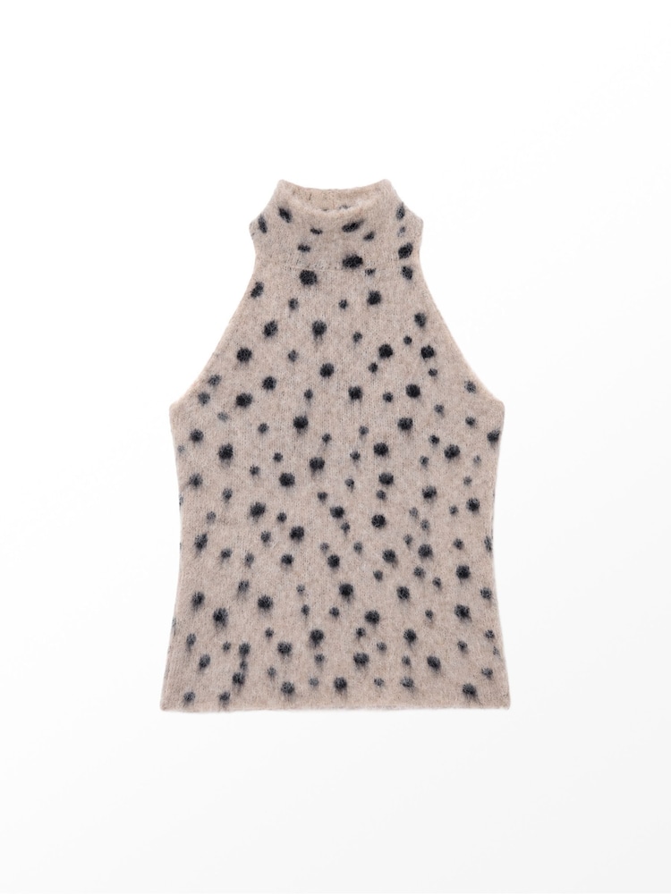 Ro&Zo Deer Print Turtle Neck Knit Top With Wool - Imagen 4 de 4 Ro&Zo Deer Print Turtle Neck Knit Top With Wool - Imagen 4 de 4