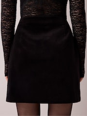 Ro&Zo Black Velvet Mini Skirt - Image 5 of 5