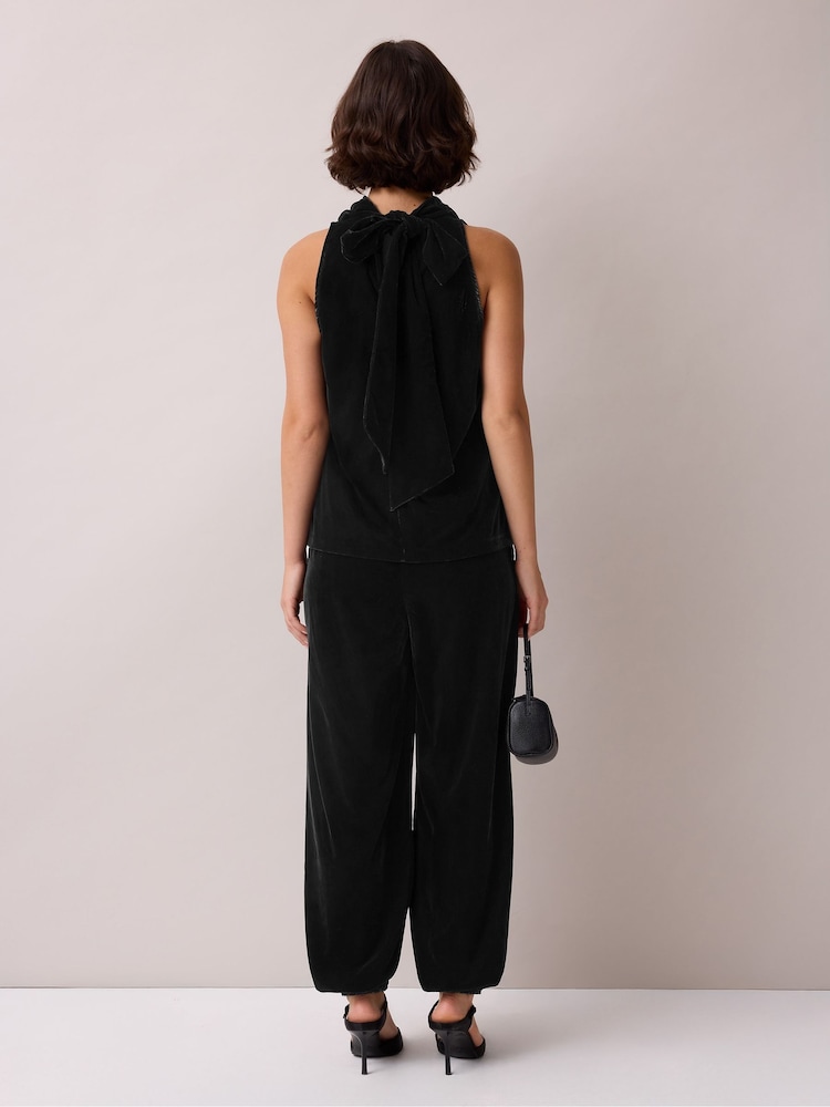 Ro&Zo Black Velvet Balloon Trousers - Image 5 of 5