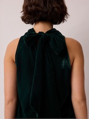 Grün - Ro&Zo Velvet Cowl Top - Bild 4 von 5