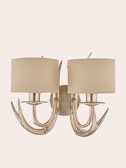 Laura Ashley Gold Mulroy Antler Double Wall Light - Image 4 of 5