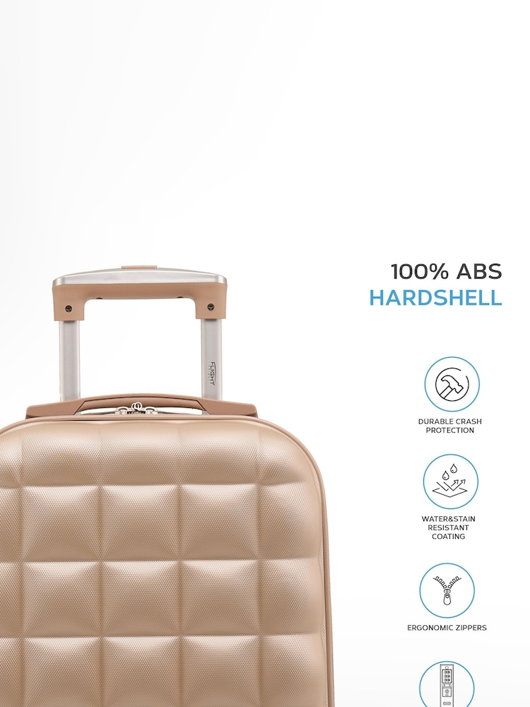Flight Knight 55x35x20cm 8 Wheel ABS Hard Case Cabin Carry On Hand Luggage - Image 3 of 7
