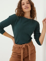 Fatface Sophie Pullover mit U-Boot-Ausschnitt - Bild 1 von 5