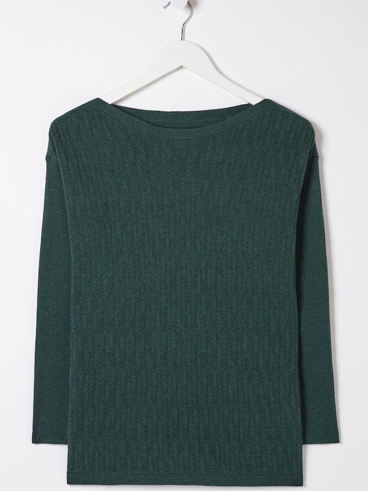 Fatface Sophie Pullover mit U-Boot-Ausschnitt - Bild 5 von 5