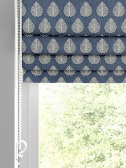 Emily Bond Indigo Blue 100% Cotton Jaipur Made to Measure Roman Blinds - Image 2 of 5