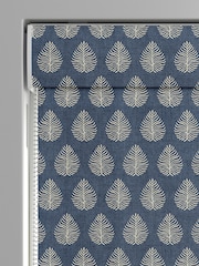 Emily Bond Indigo Blue 100% Cotton Jaipur Made to Measure Roman Blinds - Image 3 of 5