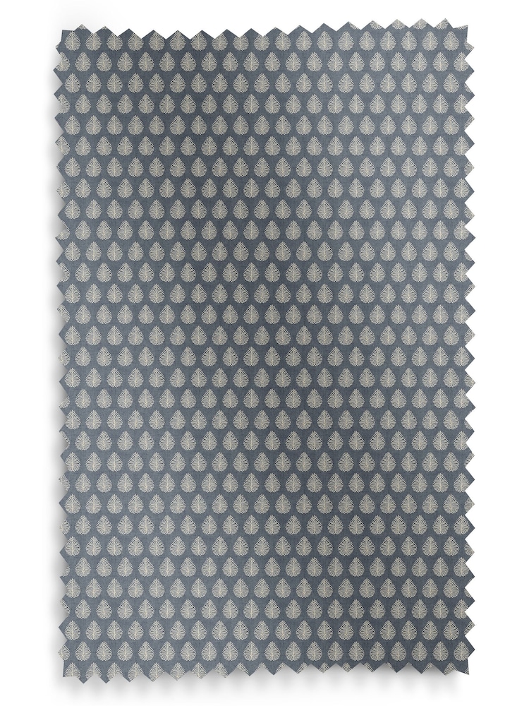 Emily Bond Indigo Blue 100% Cotton Jaipur Made to Measure Roman Blinds - Image 5 of 5