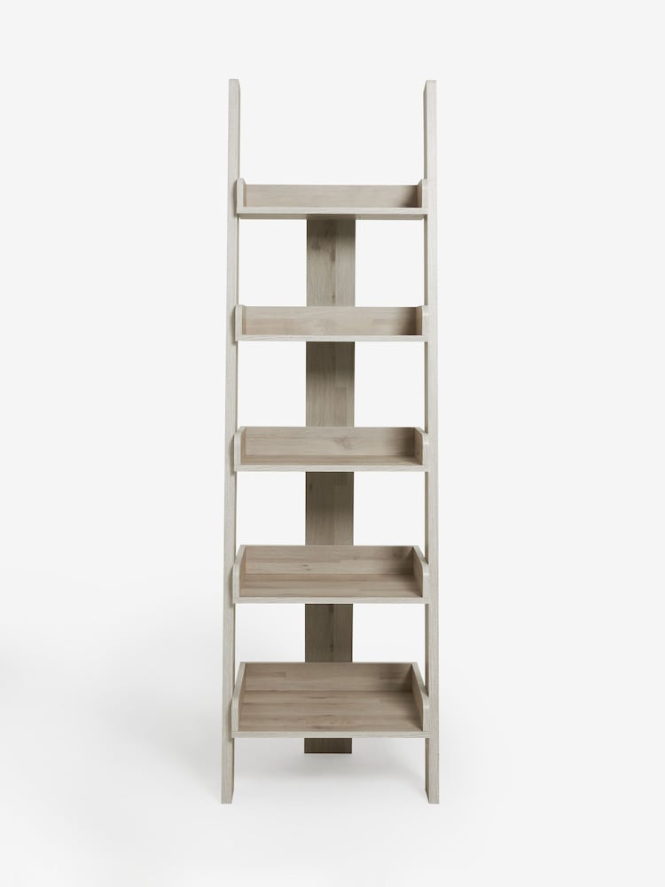Grey Bronx Oak Effect Ladder Shelf - Image 2 of 6