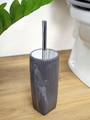 Showerdrape Grey Octavia Toilet Brush & Holder - Image 1 of 3