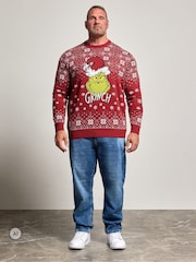 BadRhino Big & Tall Grinch Christmas Jumper - Bild 2 von 6