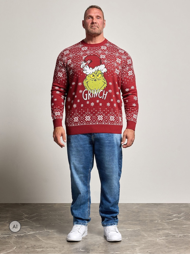 BadRhino Big & Tall Grinch Christmas Jumper - Bild 2 von 6
