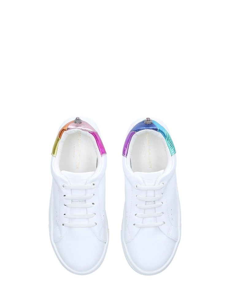 Kurt Geiger London Junior White Mini Laney Eagle Trainers - Image 4 of 4