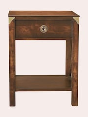 Laura Ashley Dark Chestnut Balmoral 1 Drawer Side Table - Image 5 of 5