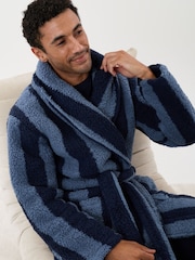 Threadbare Fleece Dressing Gown - 5의 이미지 5