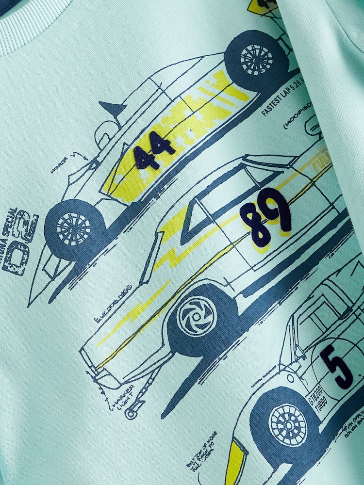 Mineral Cars Short Sleeves Graphic 100% Cotton T-Shirt (3-16yrs) - Image 3 of 3 Mineral Cars Short Sleeves Graphic 100% Cotton T-Shirt (3-16yrs) - Image 3 of 3