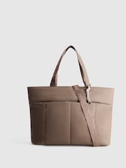 Nere Brown Coated Tote Bag - Image 1 of 4
