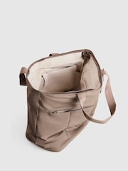 Nere Brown Coated Tote Bag - Image 3 of 4