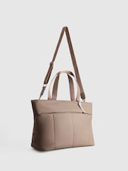 Nere Brown Coated Tote Bag - Image 4 of 4