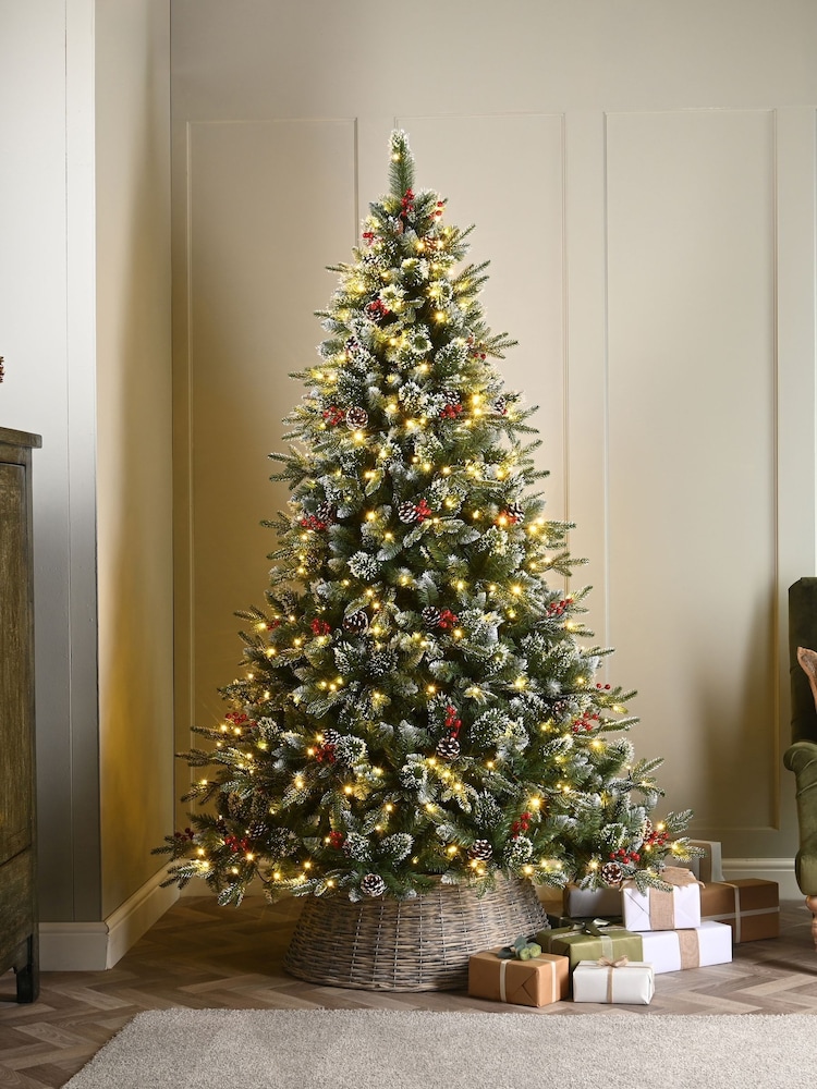 Festive 5ft Prelit Juniper Frost Fir Colour Change Christmas Tree - Image 2 of 2 Festive 5ft Prelit Juniper Frost Fir Colour Change Christmas Tree - Image 2 of 2
