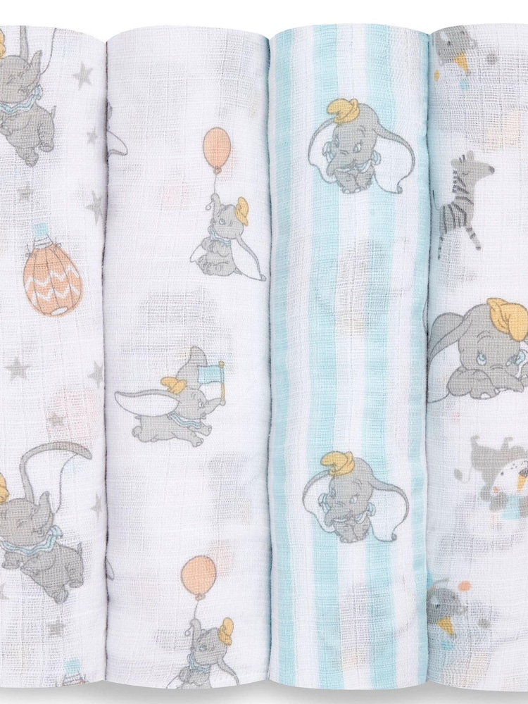 Aden & Anais Essentials Muslin 100% Cotton Blankets 4 Pack - Image 1 of 7