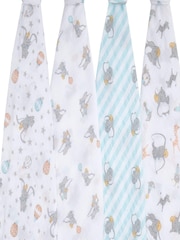 Aden & Anais Essentials Muslin 100% Cotton Blankets 4 Pack - Image 2 of 7