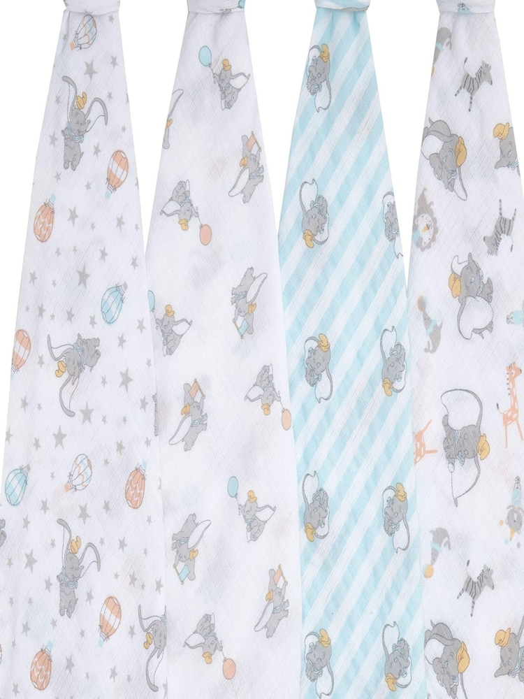Aden & Anais Essentials Muslin 100% Cotton Blankets 4 Pack - Image 2 of 7