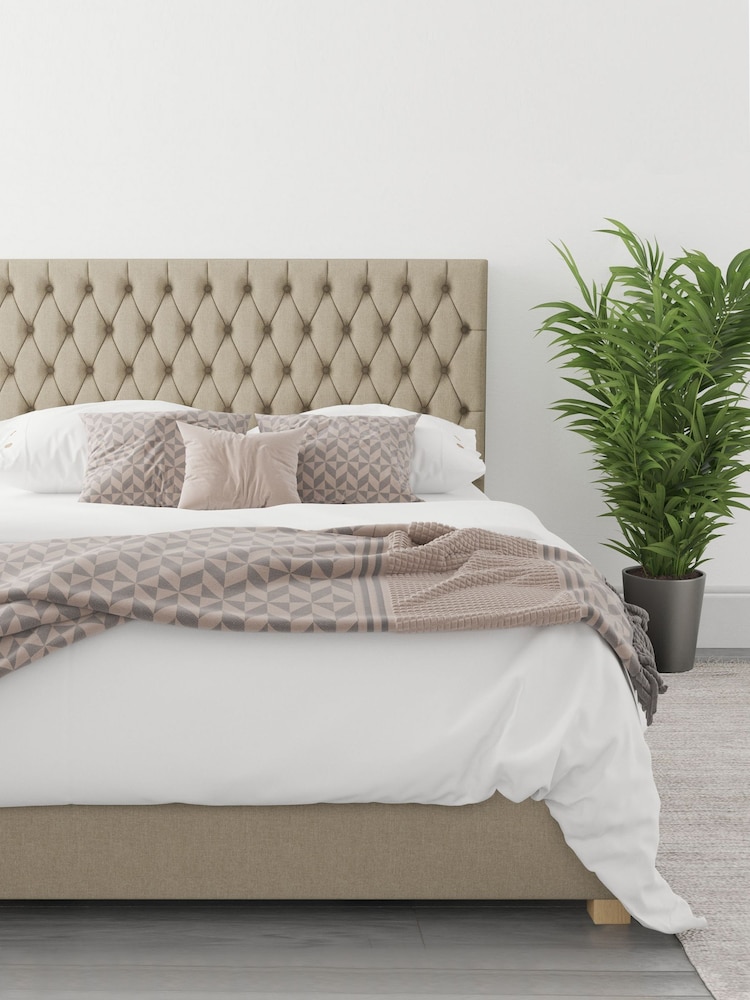 Aspire Furniture Natural Monroe End Lift Ottoman Storage Bed - Image 1 of 3