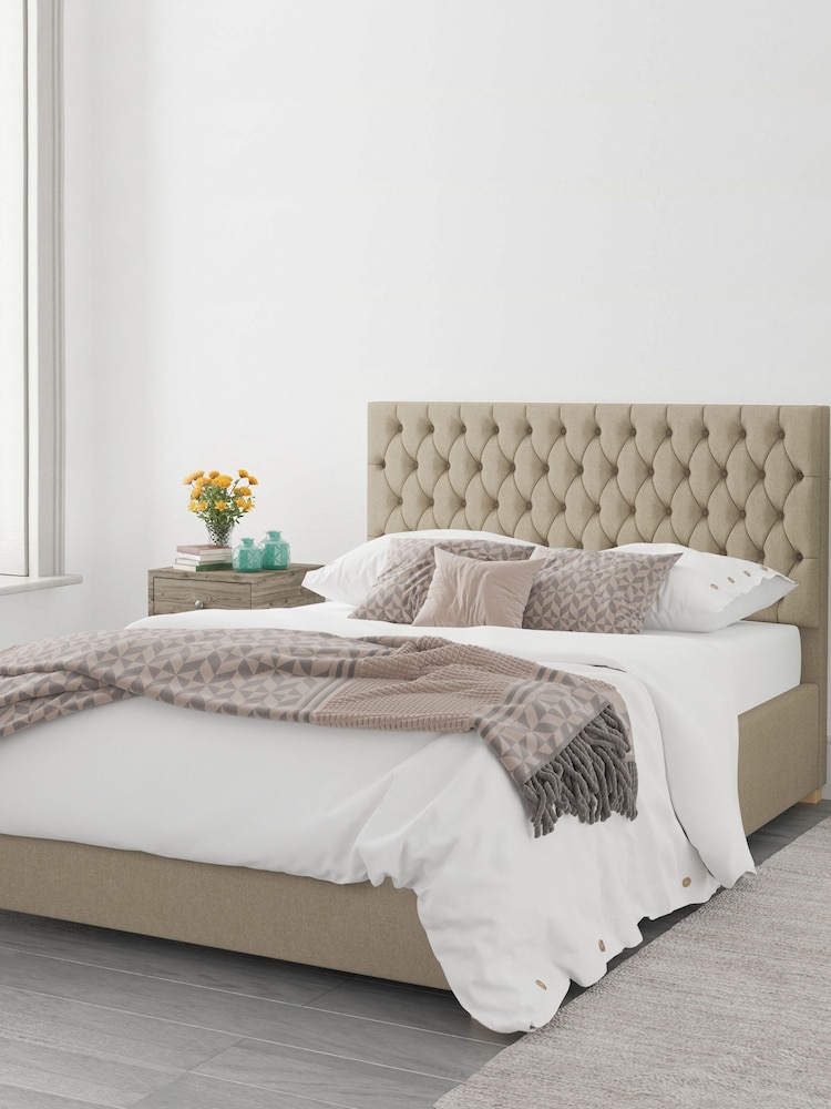 Aspire Furniture Natural Monroe End Lift Ottoman Storage Bed - Image 2 of 3