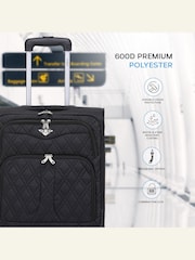Flight Knight 55x40x20cm Ryanair Priority Soft Case Cabin Carry On Suitcase Hand Black Luggage - Image 4 of 7