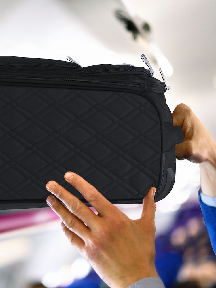 Flight Knight 55x40x20cm Ryanair Priority Soft Case Cabin Carry On Suitcase Hand Black Luggage - Image 5 of 7